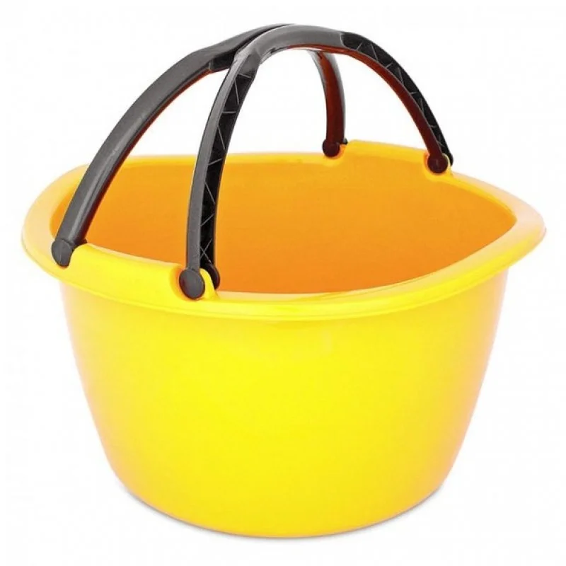 Таз желтый хозяйственный с ручками "Италия" 17 л